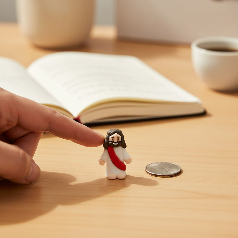 Tiny Jesus Figurine - Everybody Needs A Little Jesus!