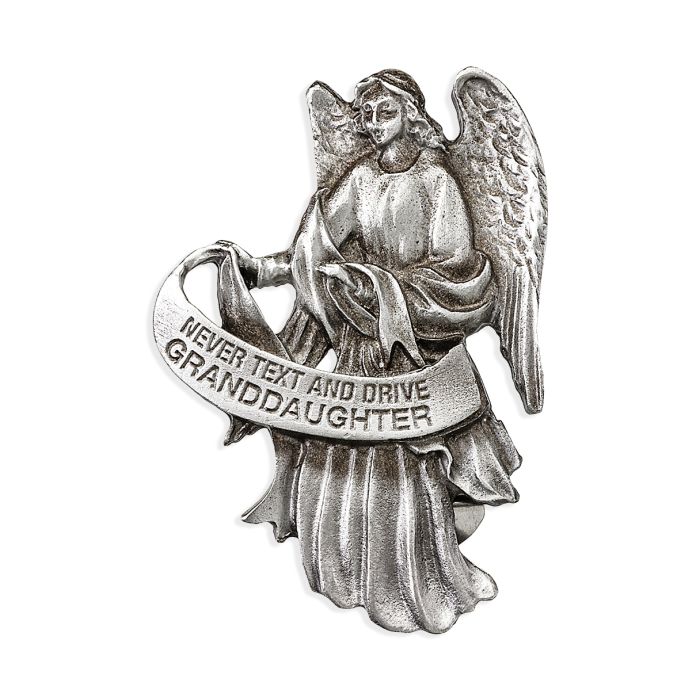 Guardian Angel Visor Clip "Never Text and Drive, Granddaughter"