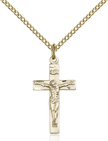Crucifix Necklace Gold Filled 18"