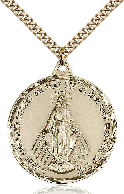 Miraculous Medal Gold Filled 24"