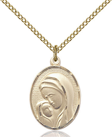 Madonna and Child Gold Filled 18"