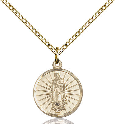 Our Lady of Guadalupe Gold Filled 18"