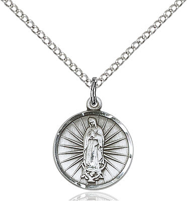 Our Lady of Guadalupe Sterling Silver 18"