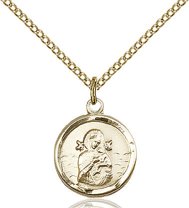 Our Lady of Perpetual Help Gold Filled 18"