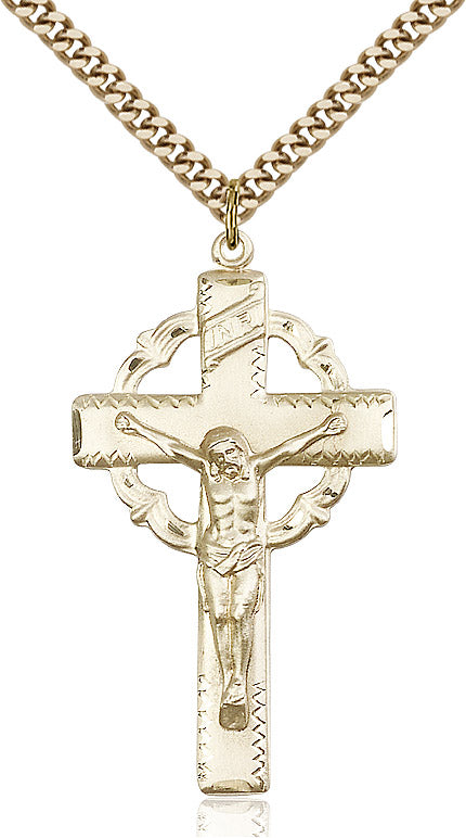 Crucifix Necklace Gold Filled 24"
