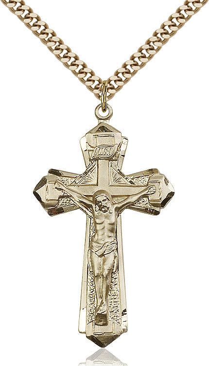 Crucifix Necklace Gold Filled 24"