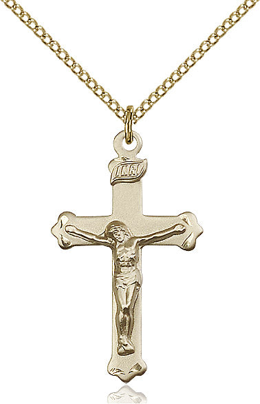 Crucifix Necklace Gold Filled 18"