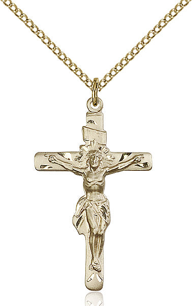 Crucifix Necklace Gold Filled 18"
