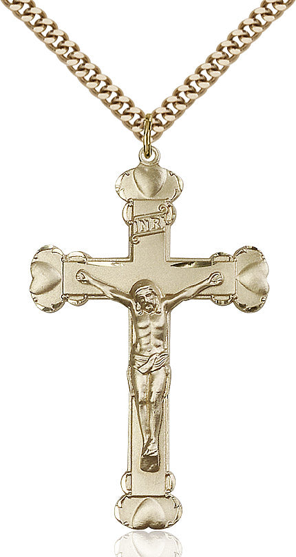 Crucifix Necklace Gold Filled 24"