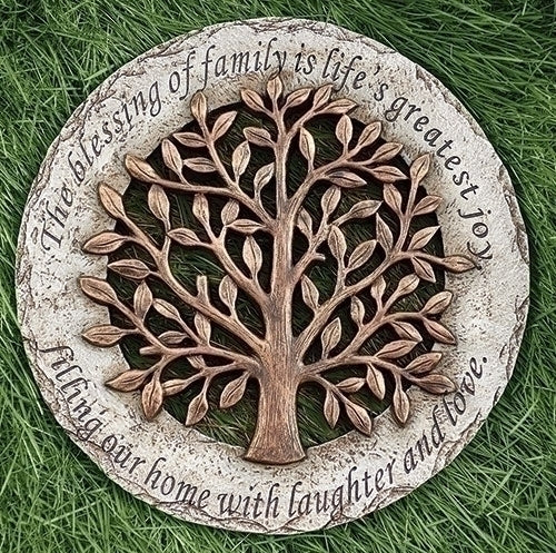 Tree Round Stepping Stone 12"D