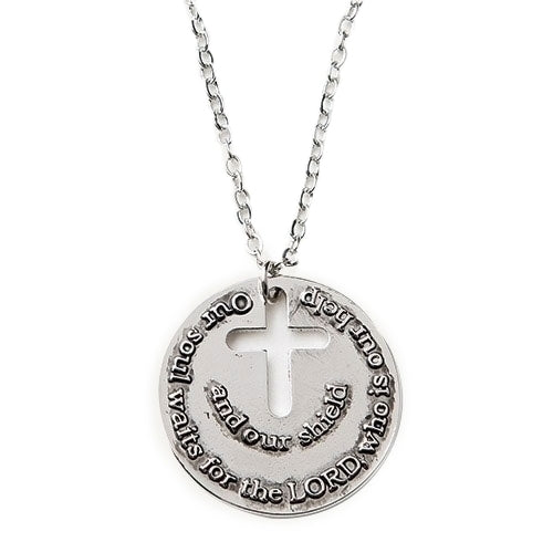 Our Soul Waits For the Lord Necklace 16"L