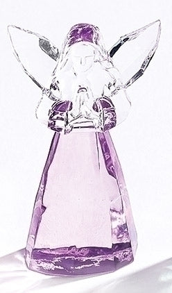 Birthstone February Angel Figure 2.75"H