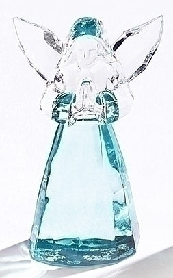 Birthstone March Angel Figure 2.75"H