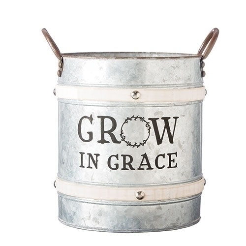 Grow in Grace Bucket 12.5"H