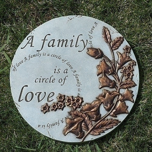 A Family is a Circle of Love Stepping Stone 9"D