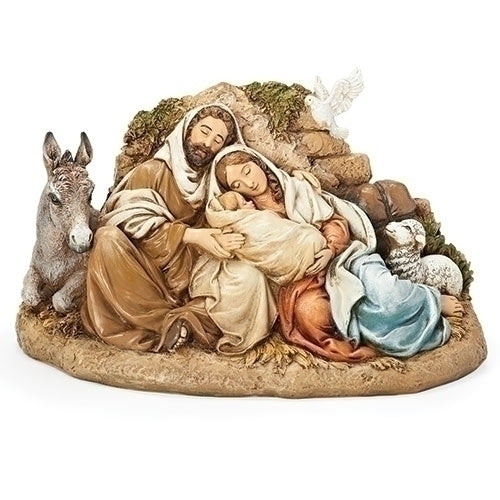 Restful Holy Family Figure 6"H