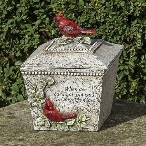 Cardinal Memorial Box 8.25"H