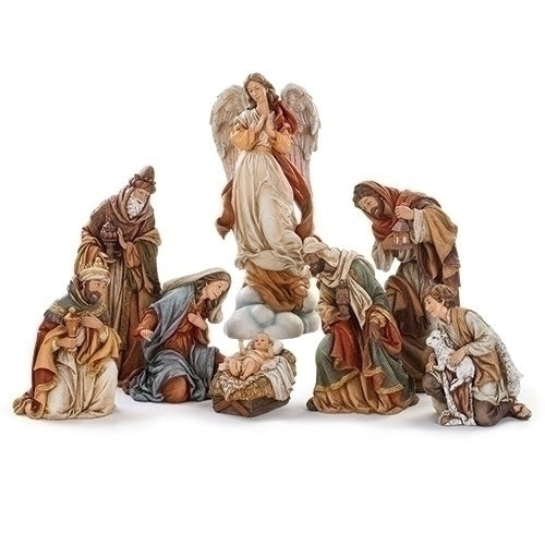 Nativity Three Kings and Shepherd 17"H