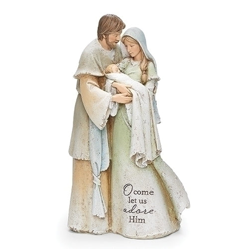 Holy Family O Come Let Us Adore Figurine 9"H