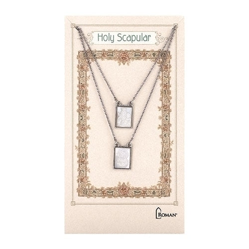 Infinity Scapular Necklace Silver 26"L