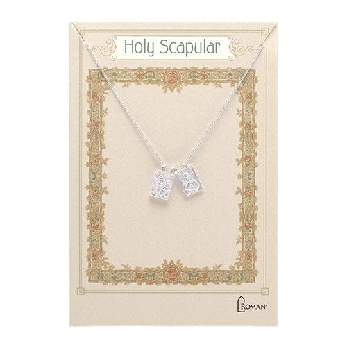 Double Scapular Shell Necklace 18"L