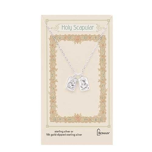 Double Scapular Necklace 18"L