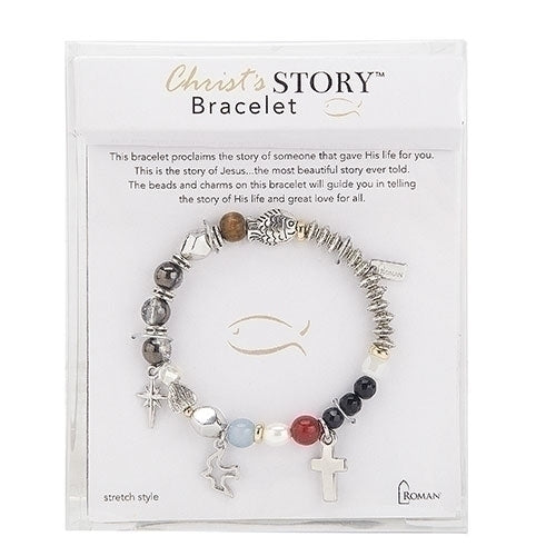 Christ's Story Stretch Bracelet 7"L