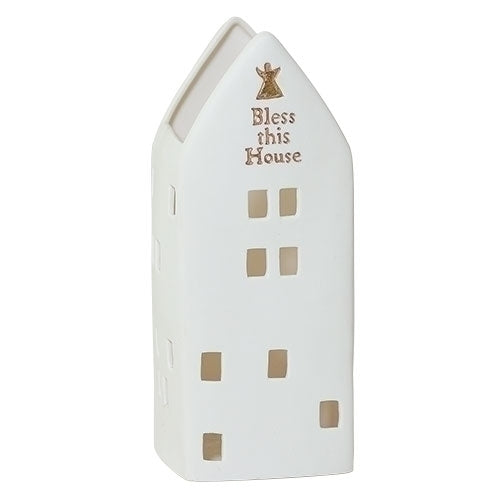 Bless This House Figurine with Angel 8.5"H
