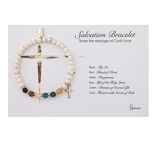 Salvation Bracelet Stone 7"L