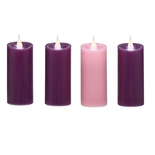 Advent Votives 4.5"H 4pc set