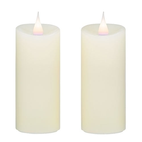 Ivory Votives 4.5"H 2pc set