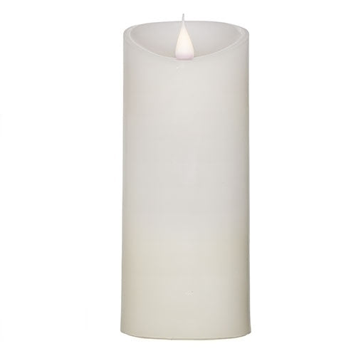 Smooth Candle White 7"H