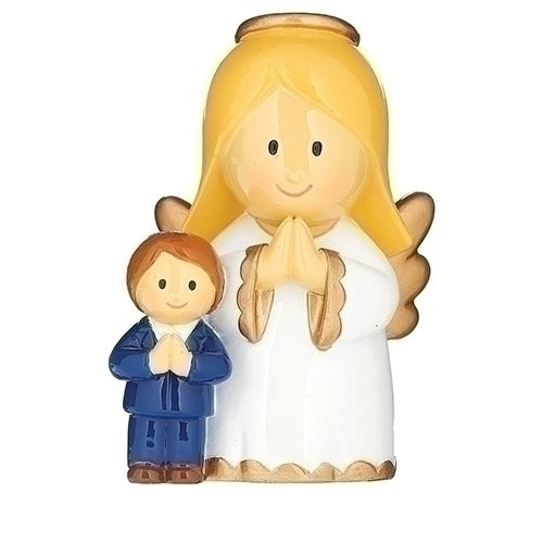 Angel with Communion Boy Figure 3"H