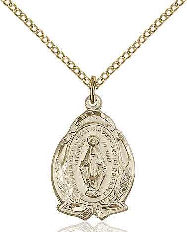 Miraculous Medal Gold Filled 18"