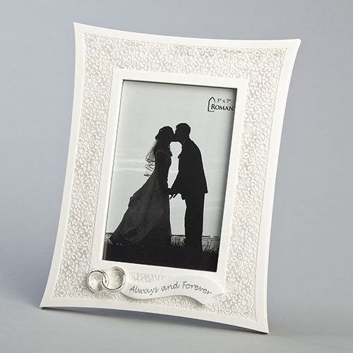 Lace Wedding Frame 10"H