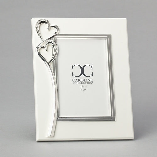 Double Heart Frame 9"H