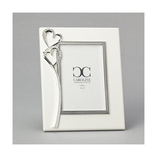 Caroline Collection Double Heart Picture Frame 9" H