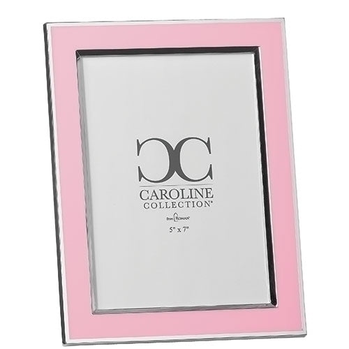 Pink Frame with Silver Edge 8"H