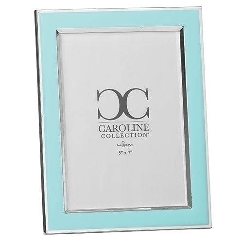 Blue Frame with Silver Edge 8"H