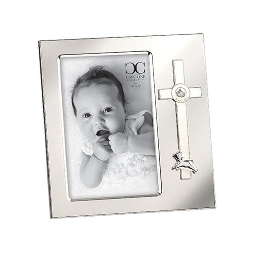 Caroline Collection Lamb Baptism Picture Frame 7.25" H
