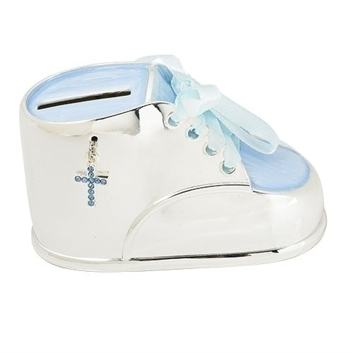 Boy Shoe Bank Blue 2.5"H