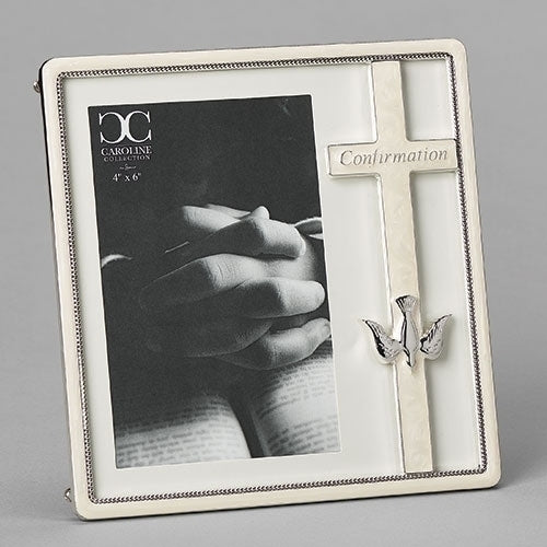 Confirmation Frame White 7.25"H