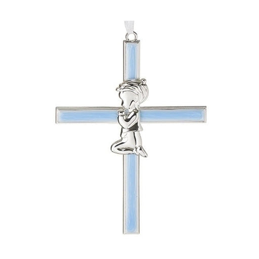 Caroline Collection Blue Boy Cross 6" H
