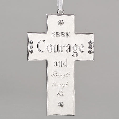 Seek Courage Wall Cross 7.25"H