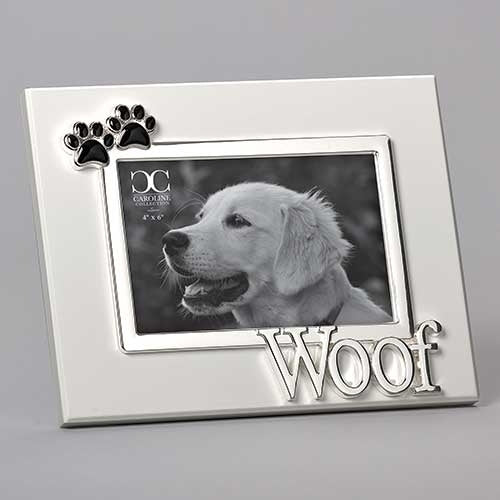 Dog Woof Frame 7"H