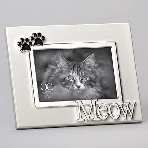 Cat Meow Frame 7"H
