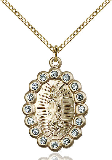 Our Lady of Guadalupe Medal Birthstone March 18"