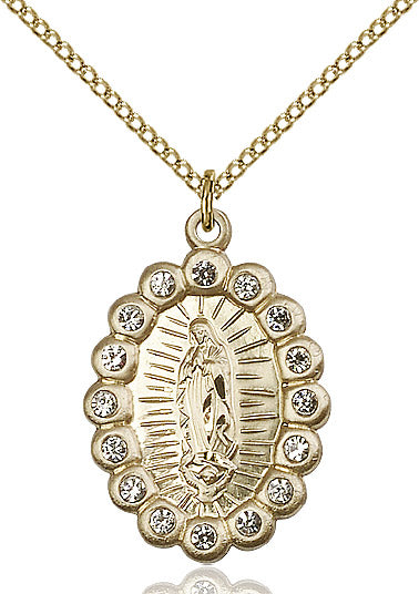 Our Lady of Guadalupe Medal Birthstone April 18"