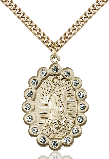 Our Lady of Guadalupe Medal Birthstone March 24"