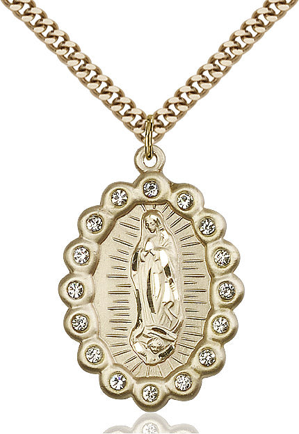 Our Lady of Guadalupe Medal Birthstone April 24"